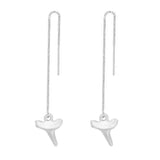Shark Tooth Threader Earrings
