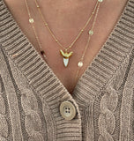 Electroplated Shark Tooth Necklace