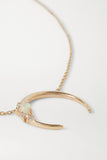 Luxe Opal Crescent Necklace