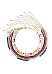 Beaded Bubble Initial Necklace