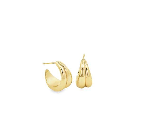 Dual Strand Huggies Small Hoops