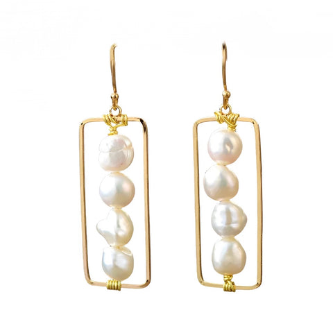 Mykonos Freshwater Earrings