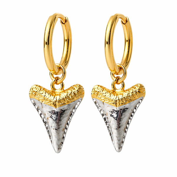 Ocean Edge Shark Earrings
