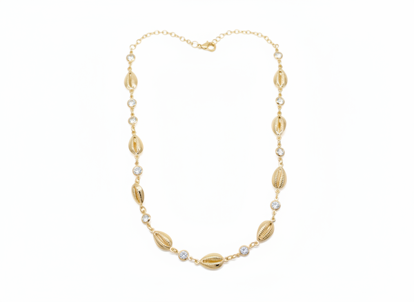 Back to Gold Cowrie Necklace
