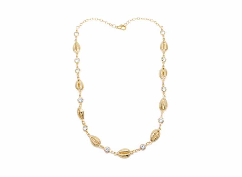 Back to Gold Cowrie Necklace