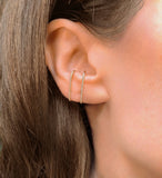 Hooked On You Suspender Cuff Earrings