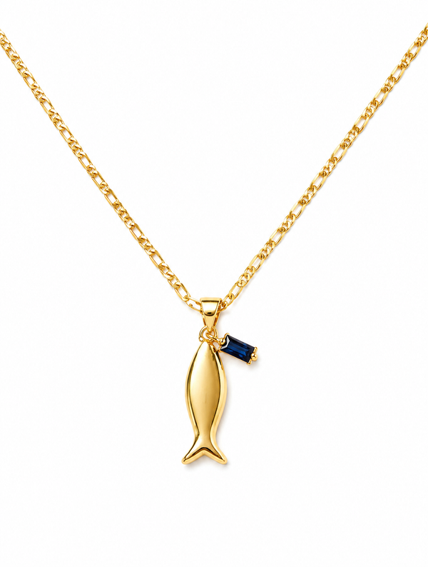 Blue Marlin Pendant Necklace