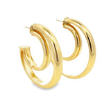 Crescent Moon Stud Earrings