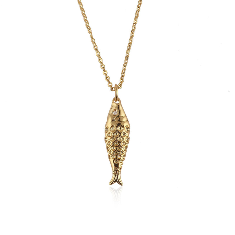 Gold Fish Necklace