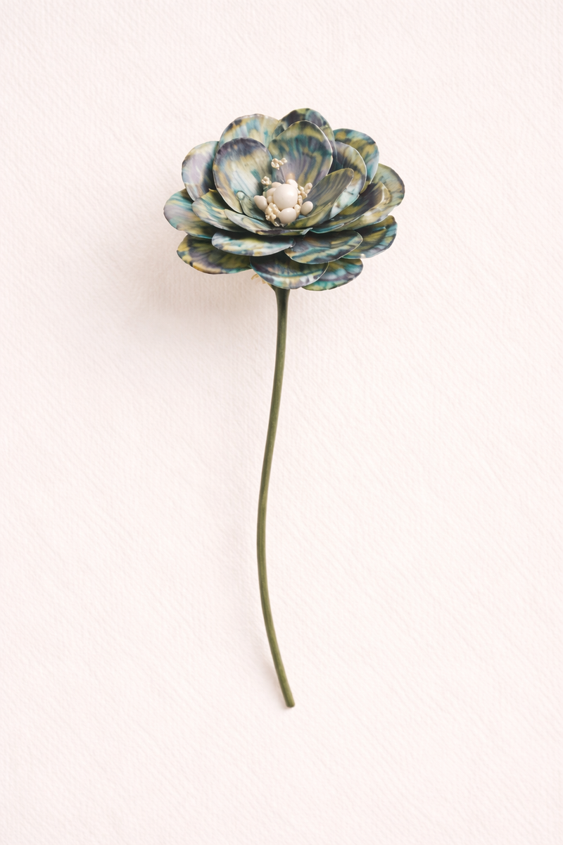 Shell Rose - handmade shell floral