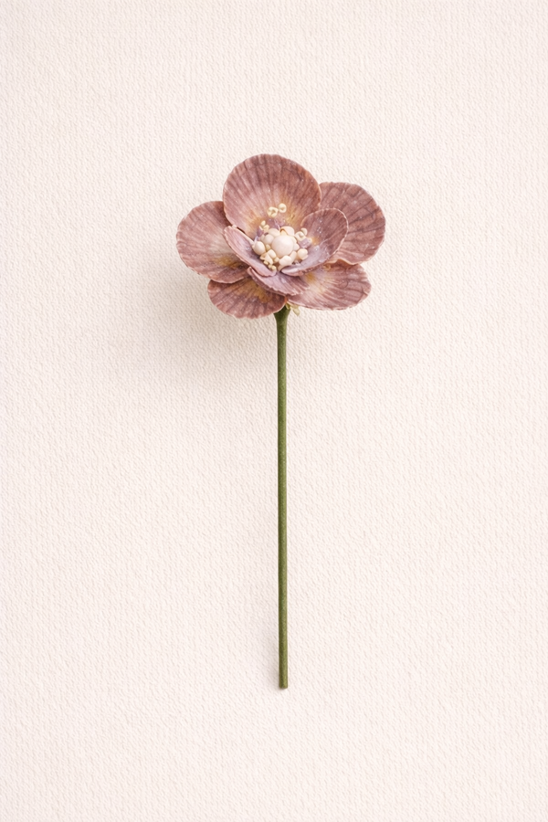 Shoreline Tulip - handmade shell flower