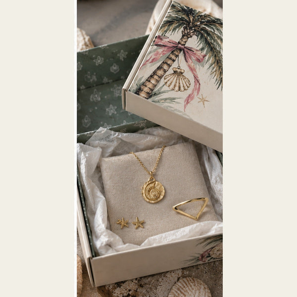 BEYOU Ocean Glow gold jewelry gift set