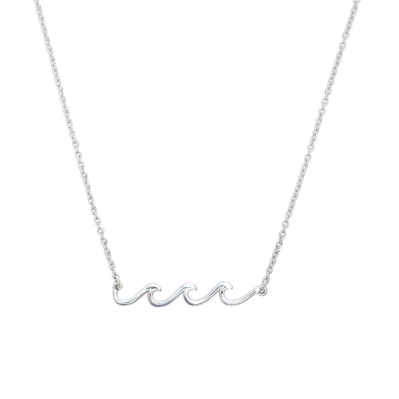 Triple Wave necklace in silver
