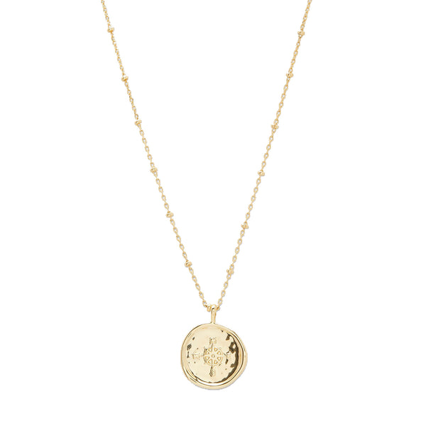 Seeker Compass Coin Necklace