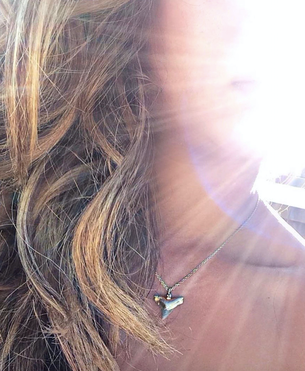 Electroplated Shark Tooth Necklace