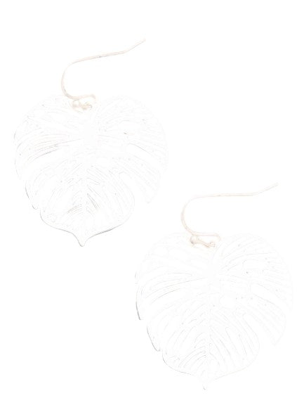 Monstera Leaf Earrings
